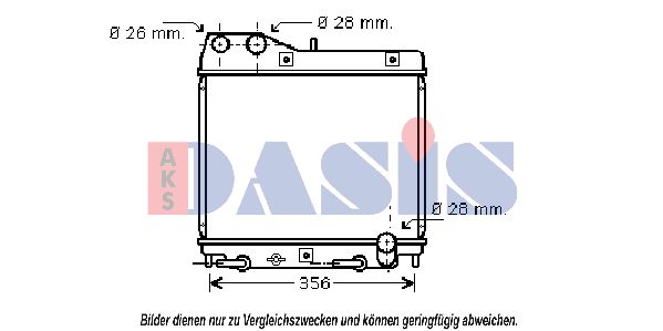 AKS DASIS Radiaator,mootorijahutus 100055N